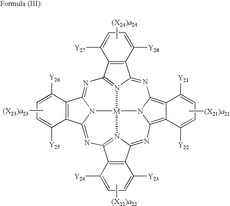 Phthalocyanine compound, ink, inkjet recording ink, ink-jet recording method and method for improving ozone gas resistance of color image material