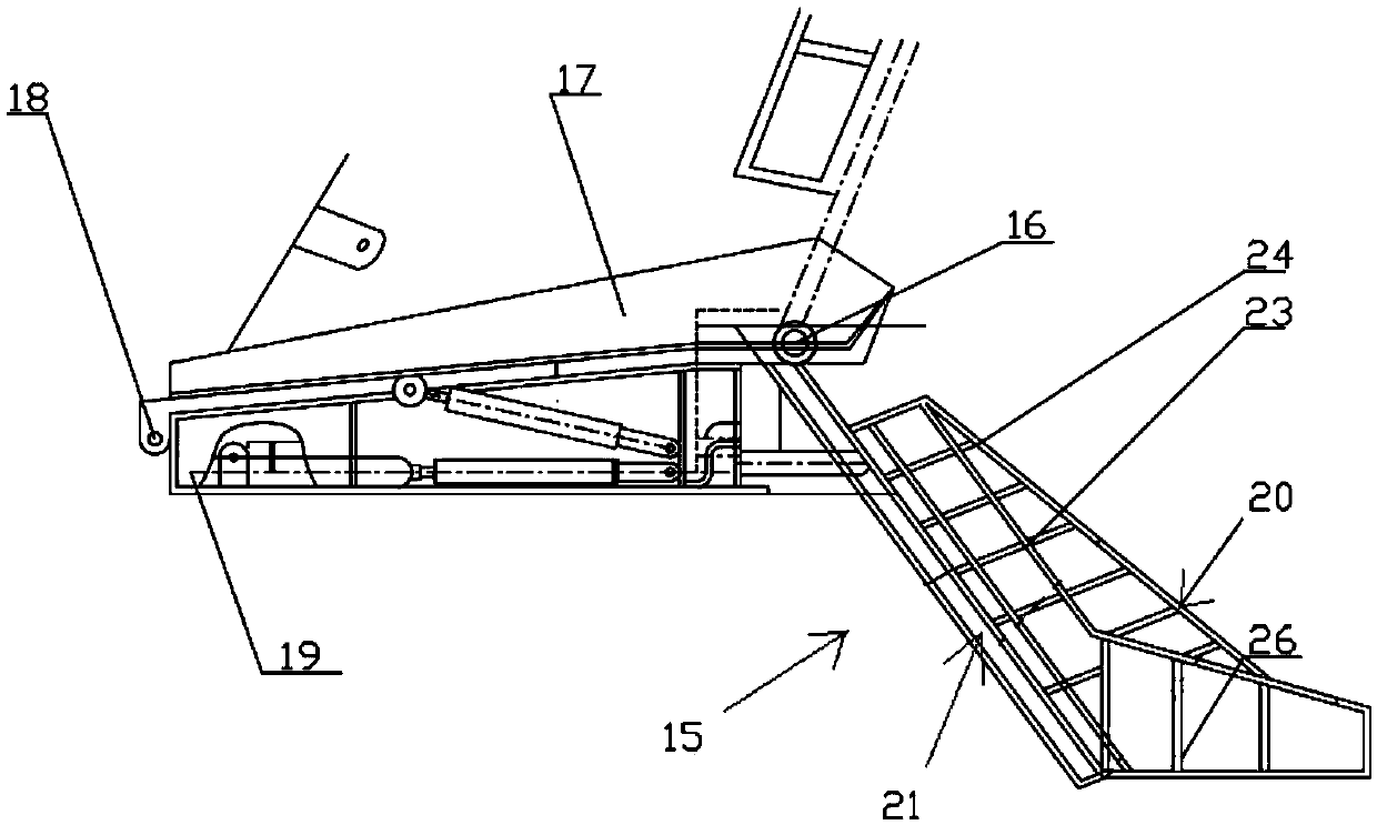 Water-surface floatage salvaging mechanical hand