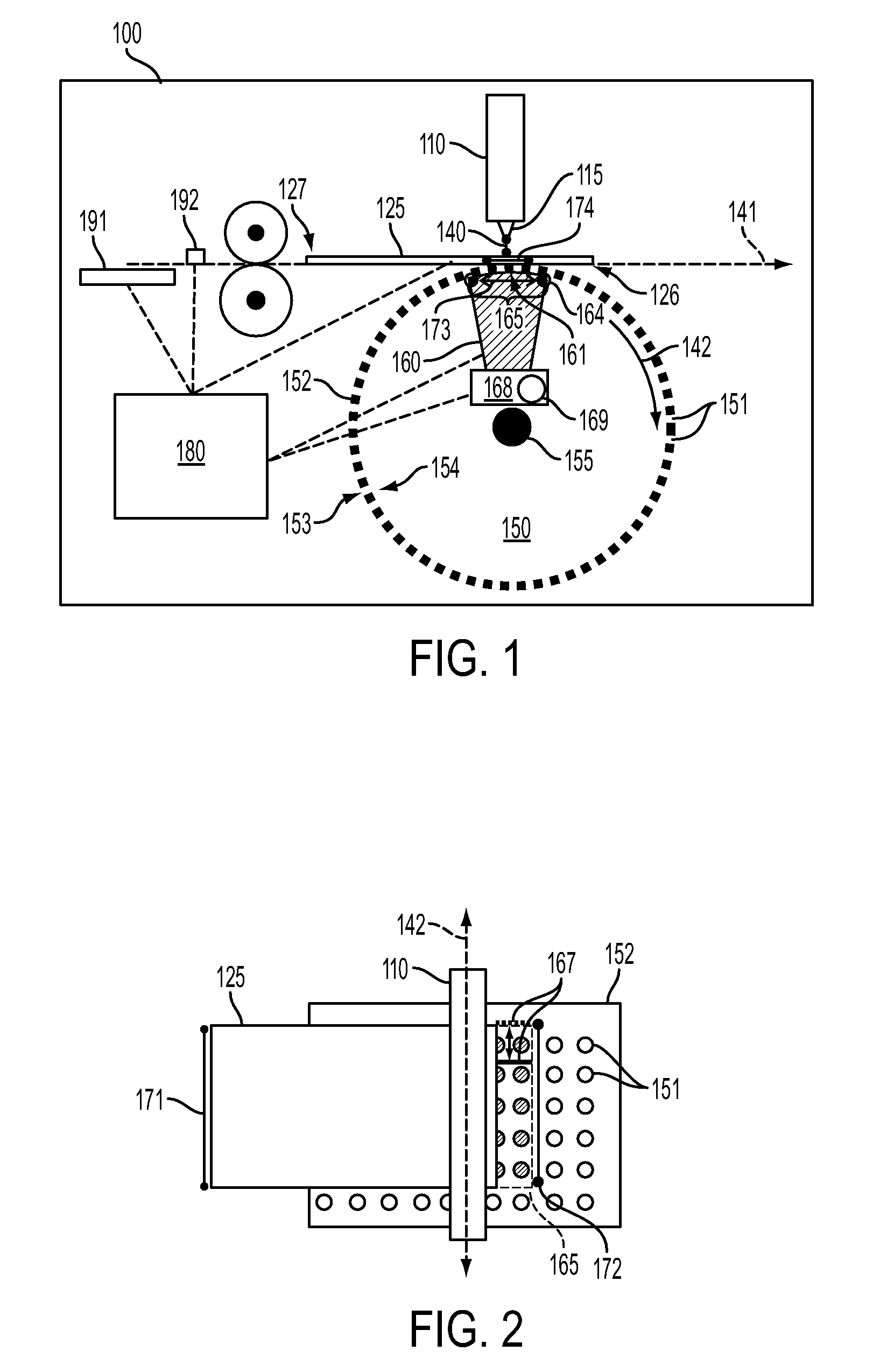 Media transport device with vacuum-controlled positioning