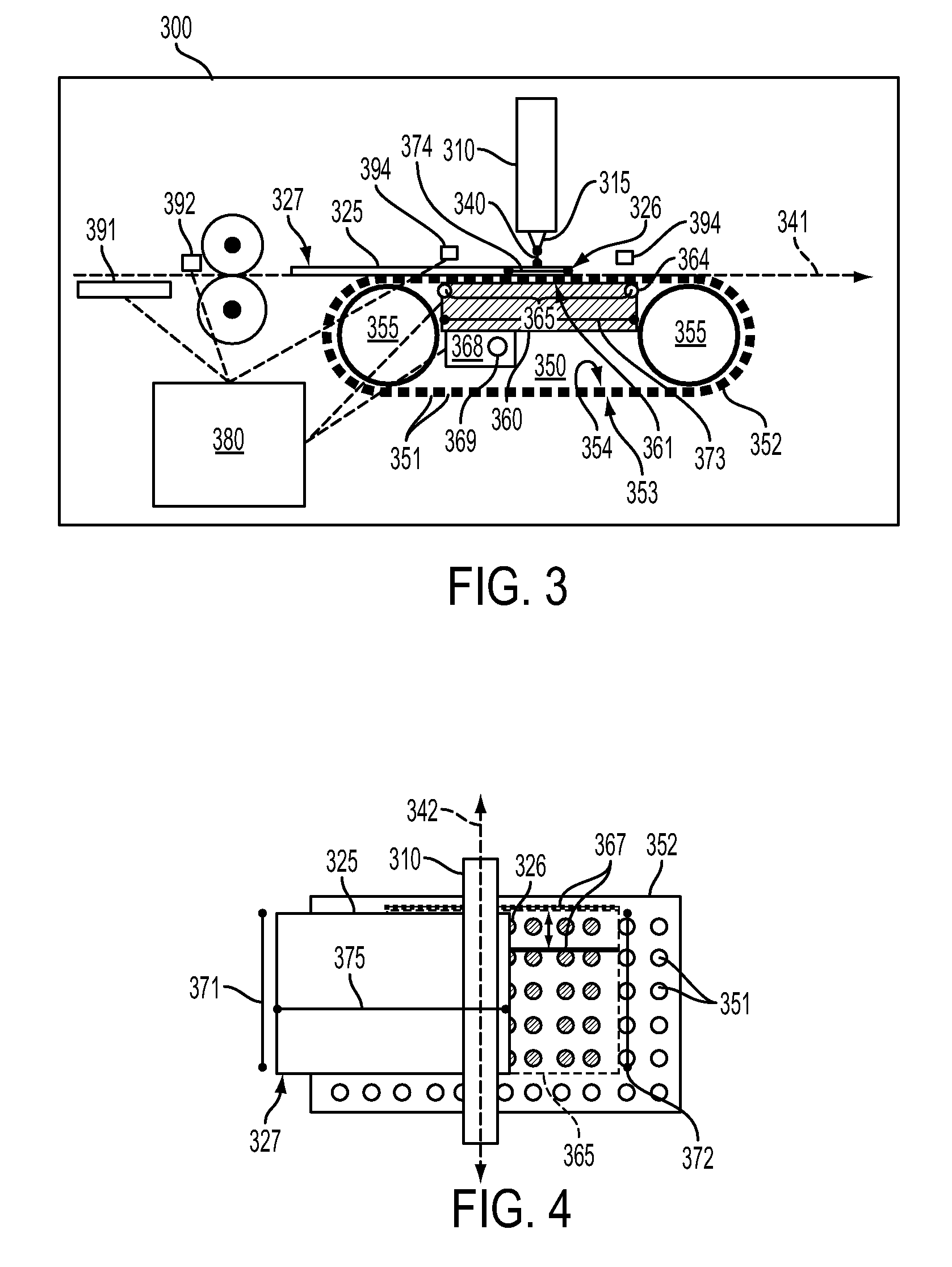 Media transport device with vacuum-controlled positioning