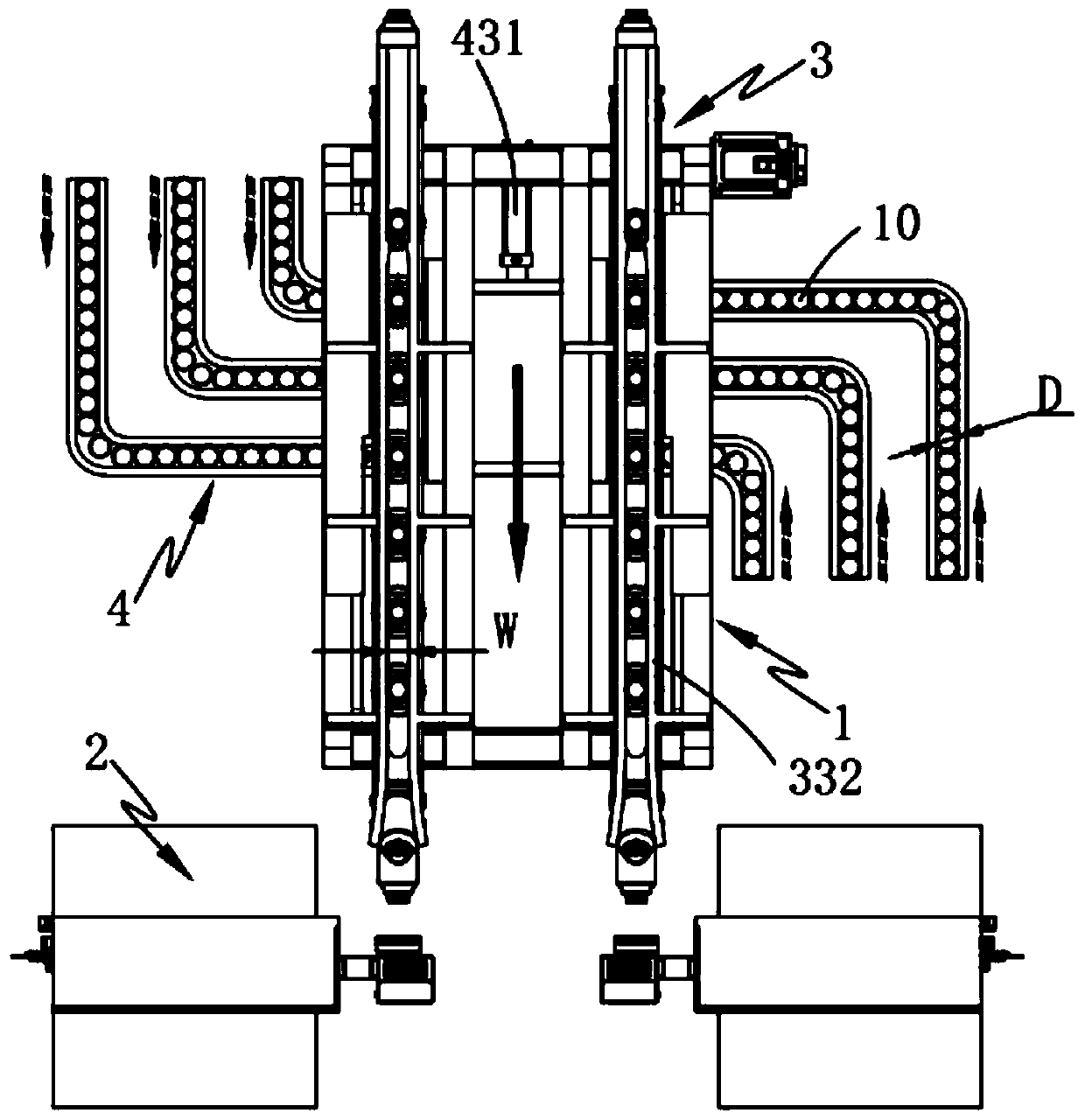 Continuous bottle cap marking production line