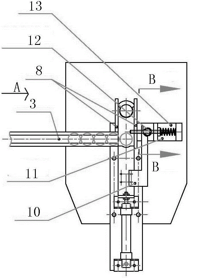 A limit mechanism for automatic feeding device of disc-shaped parts