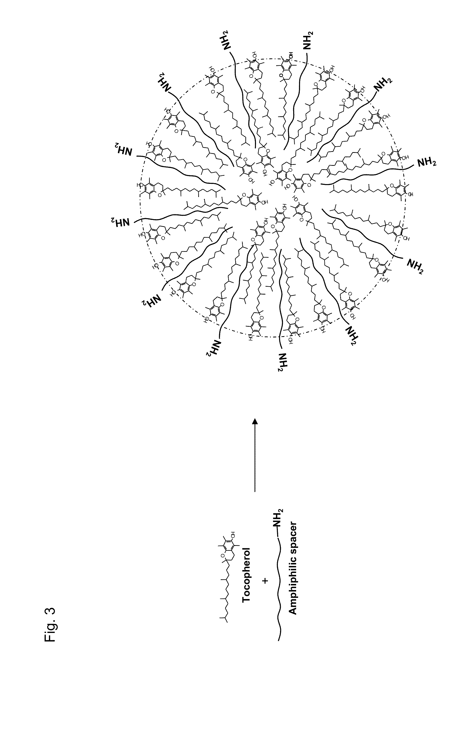 Nanospheres comprising tocopherol, an amphiphilic spacer and a therapeutic or imaging agent