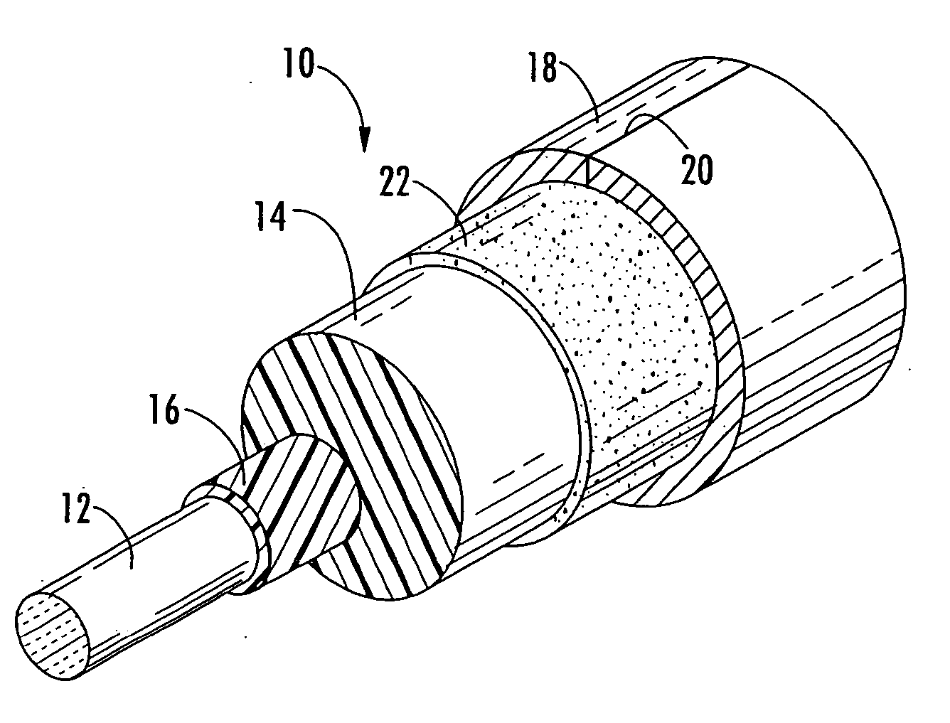 Method of manufacturing coaxial cable with strippable center conductor precoat