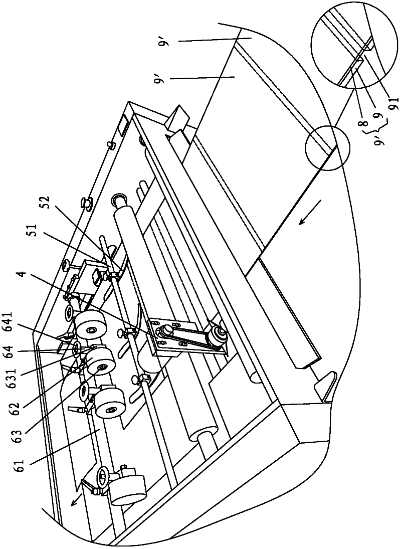 Automatic laminating machine and cutting device thereof