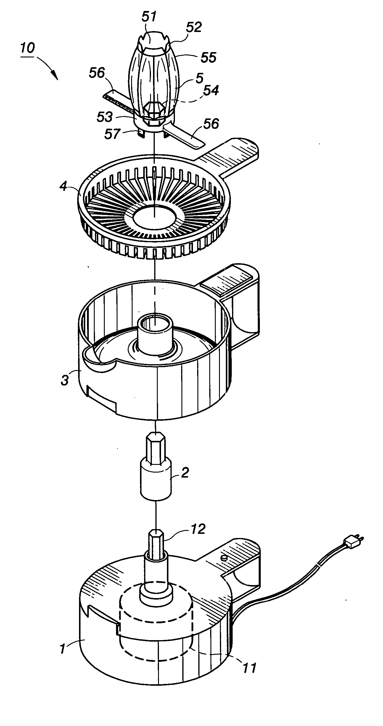 Reamer structure of a juicer