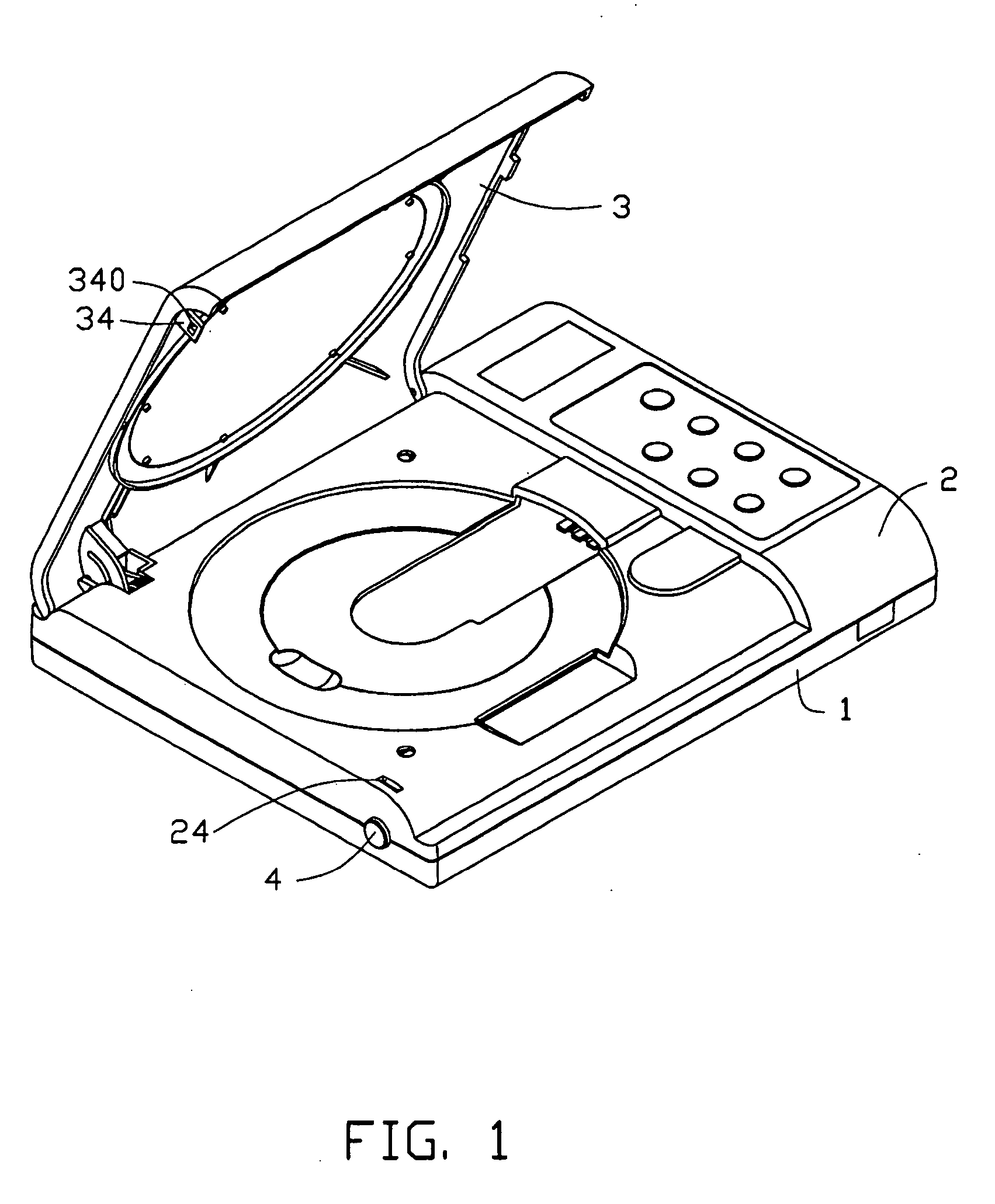 Opening actuator for video disc player