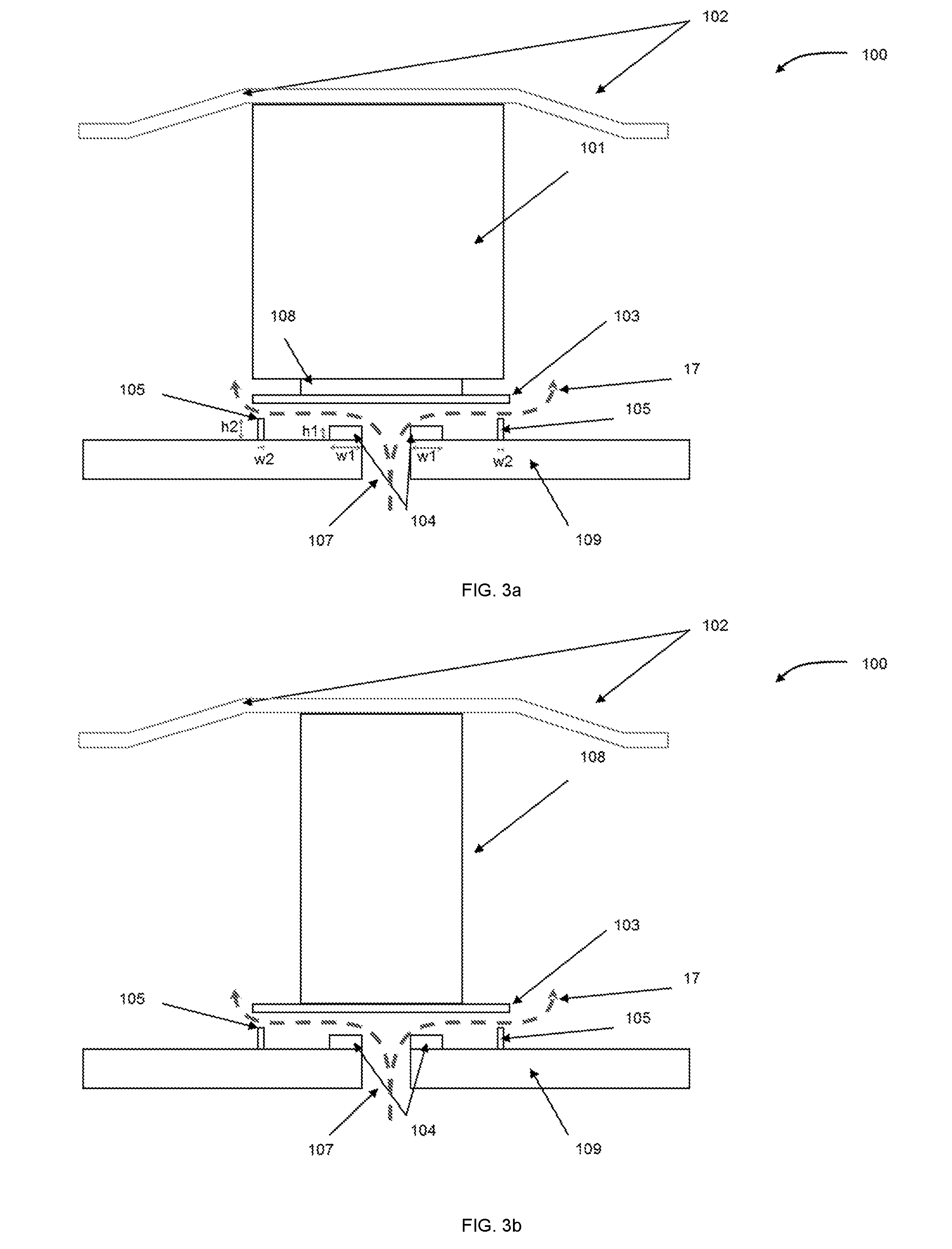 Microfluidic valve having improved tolerance to particles