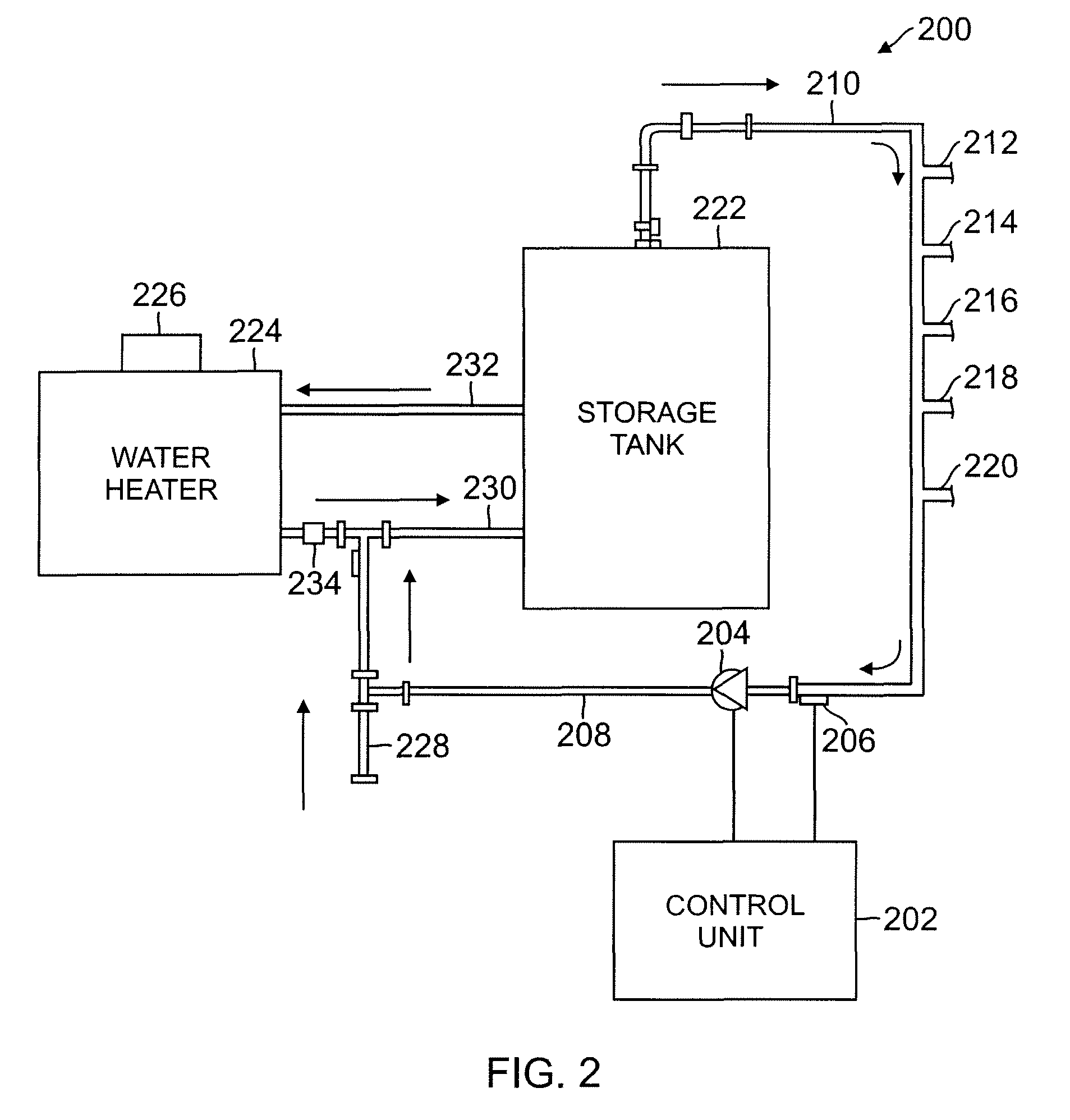 System and method for controlling a pump in a recirculating hot water system