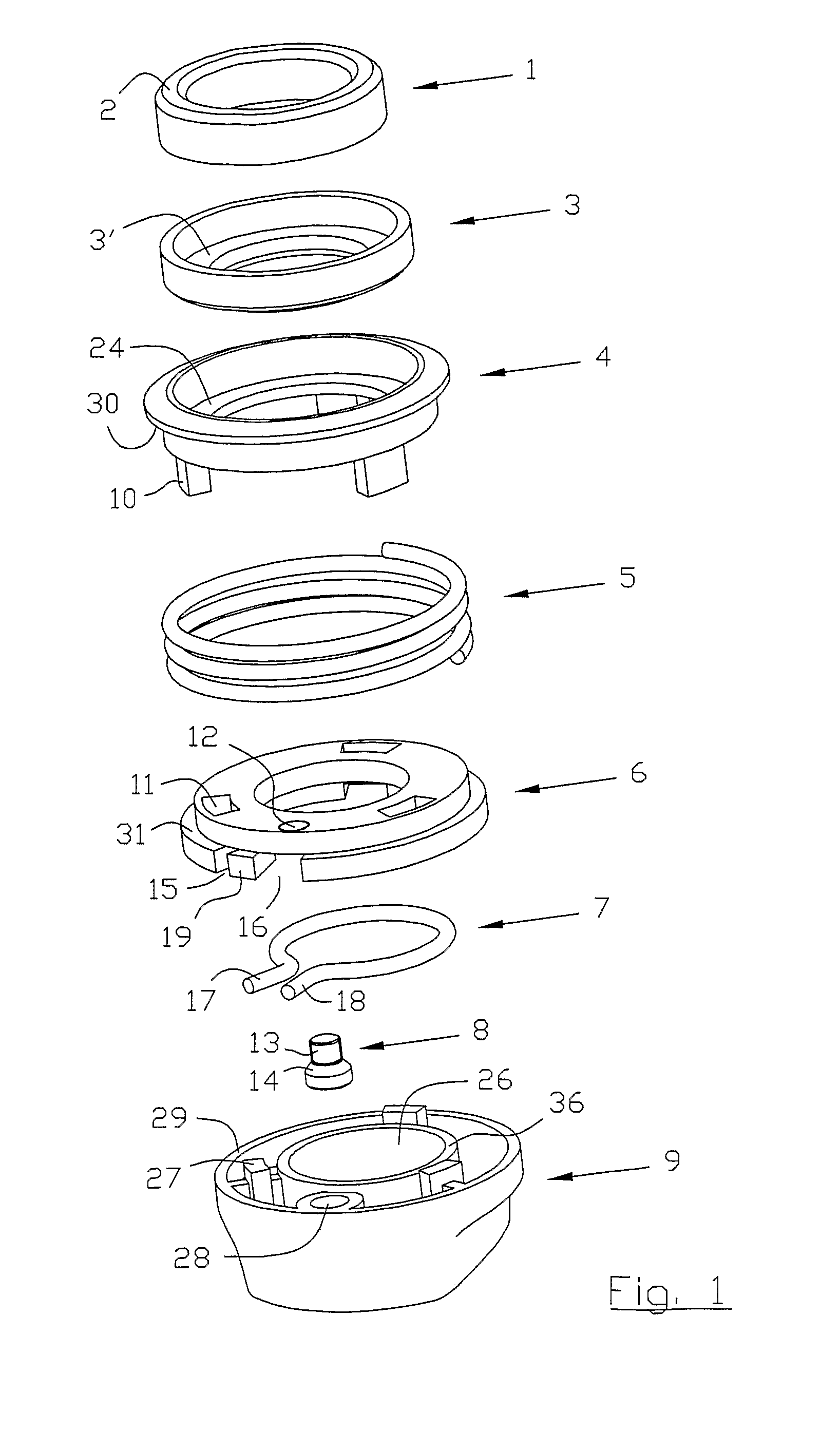 Axial face seal assembly, mounting method and mounting fixture