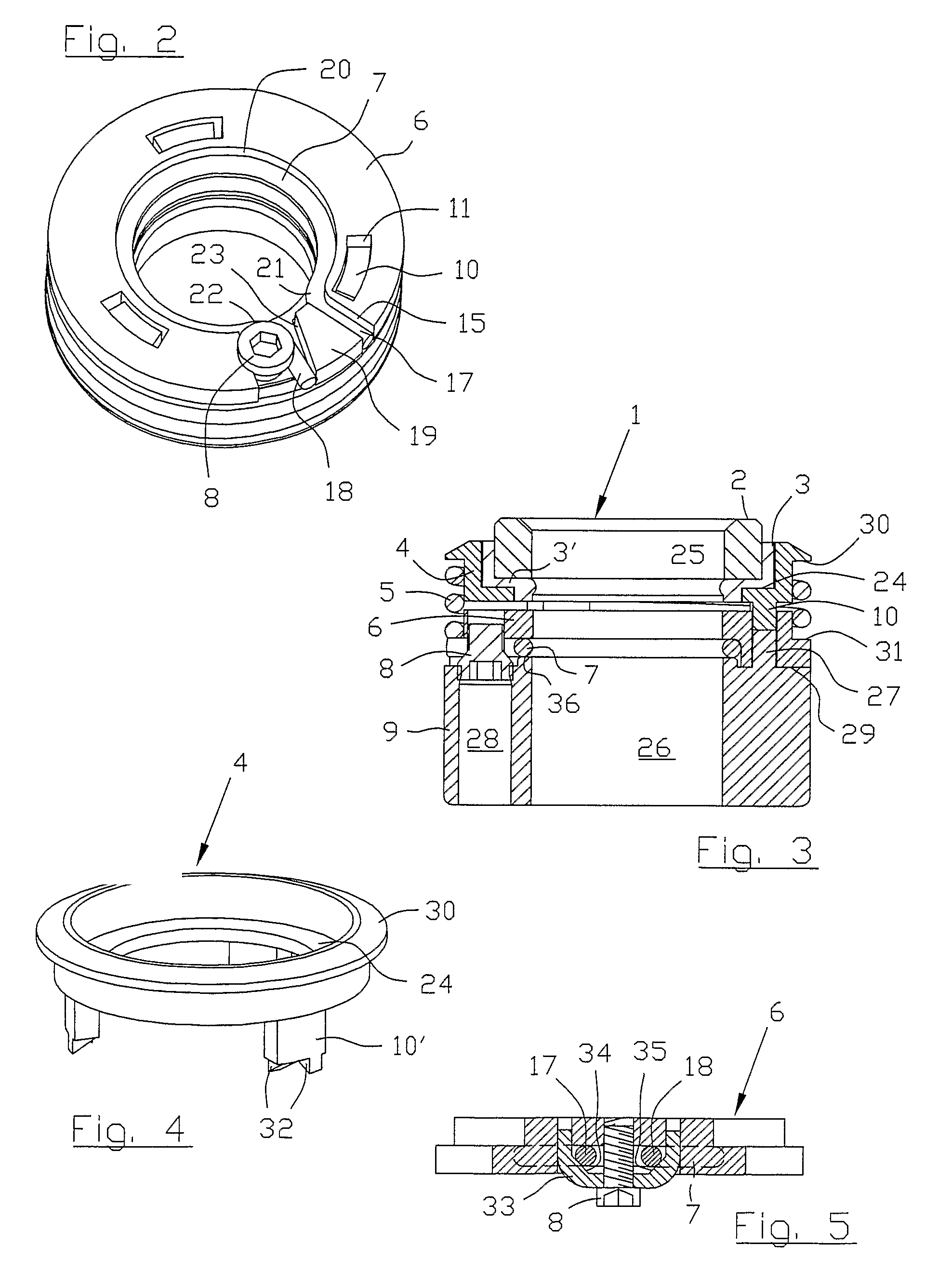Axial face seal assembly, mounting method and mounting fixture