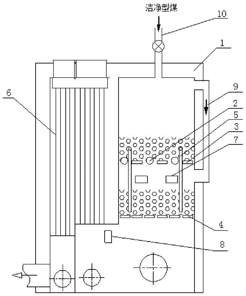 A prepyrolysis type civil heating furnace and heating method thereof