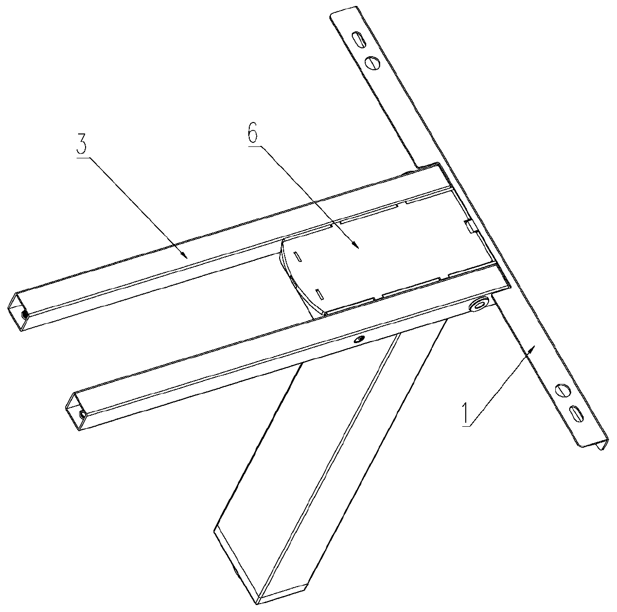 Desktop support capable of being assembled quickly