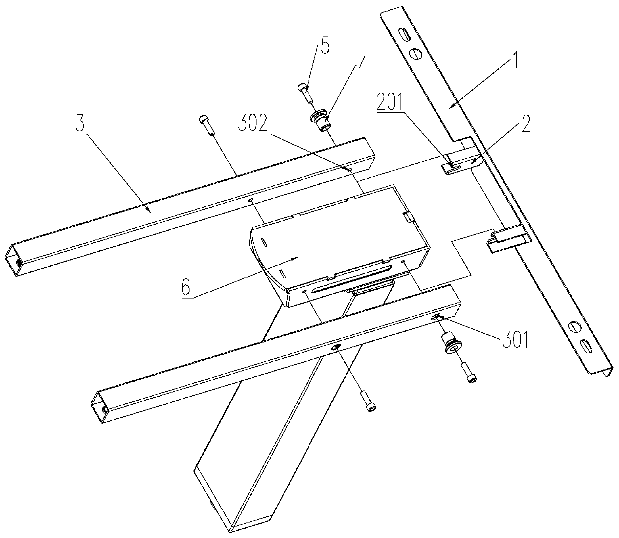 Desktop support capable of being assembled quickly