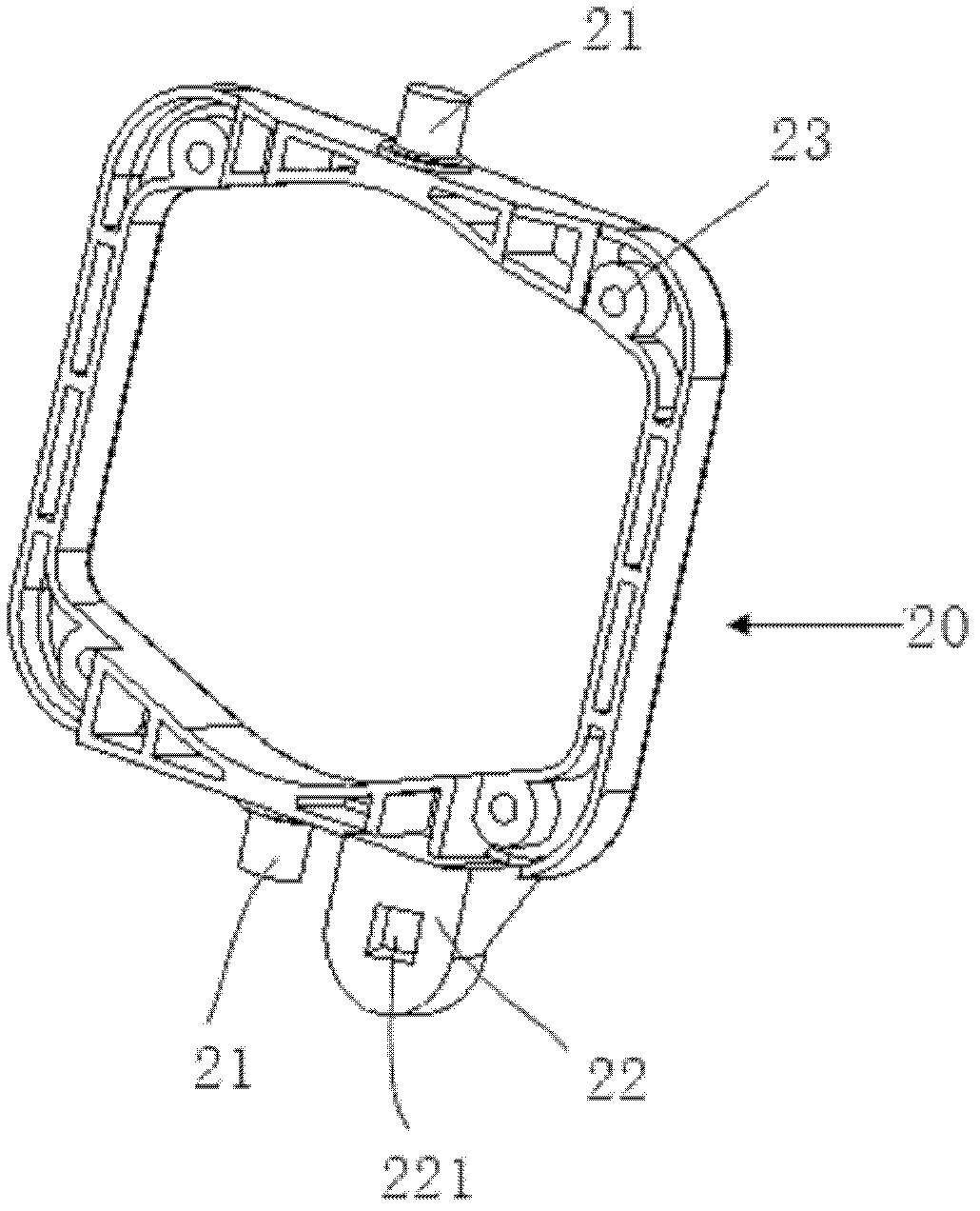 Adaptive front lighting system (AFS) horizontal angle adjustment actuating mechanism