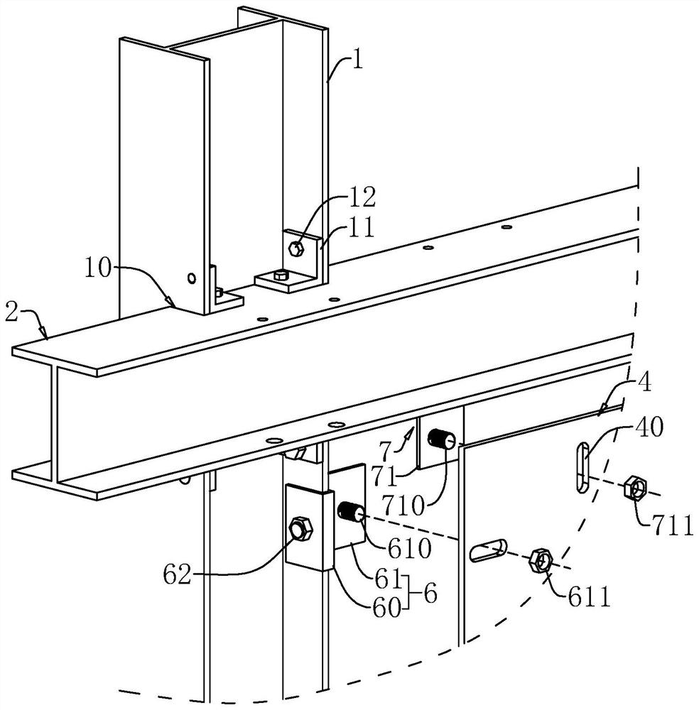 Steel sheet pile supporting structure and supporting method