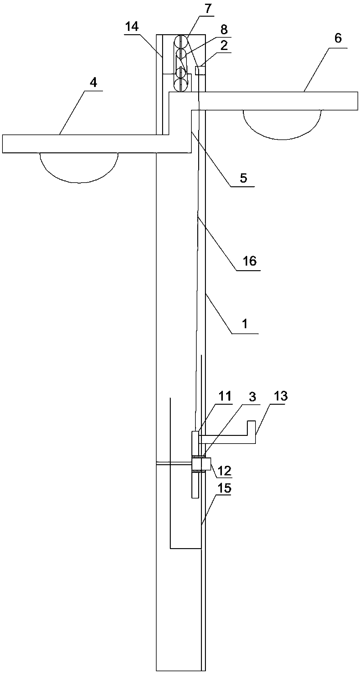 Dual-lamp-cap road illuminating device