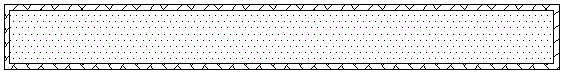 Metal frame subtractive buried chip flip-chip flat pin structure and process method after etching once