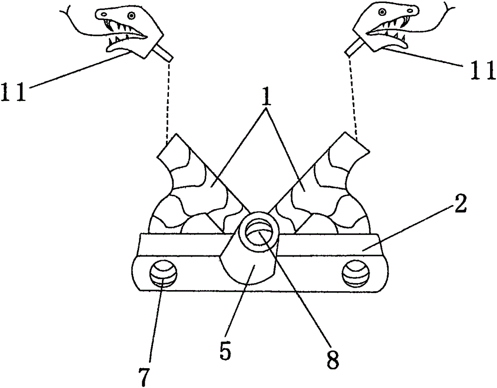 Dual-snake fork