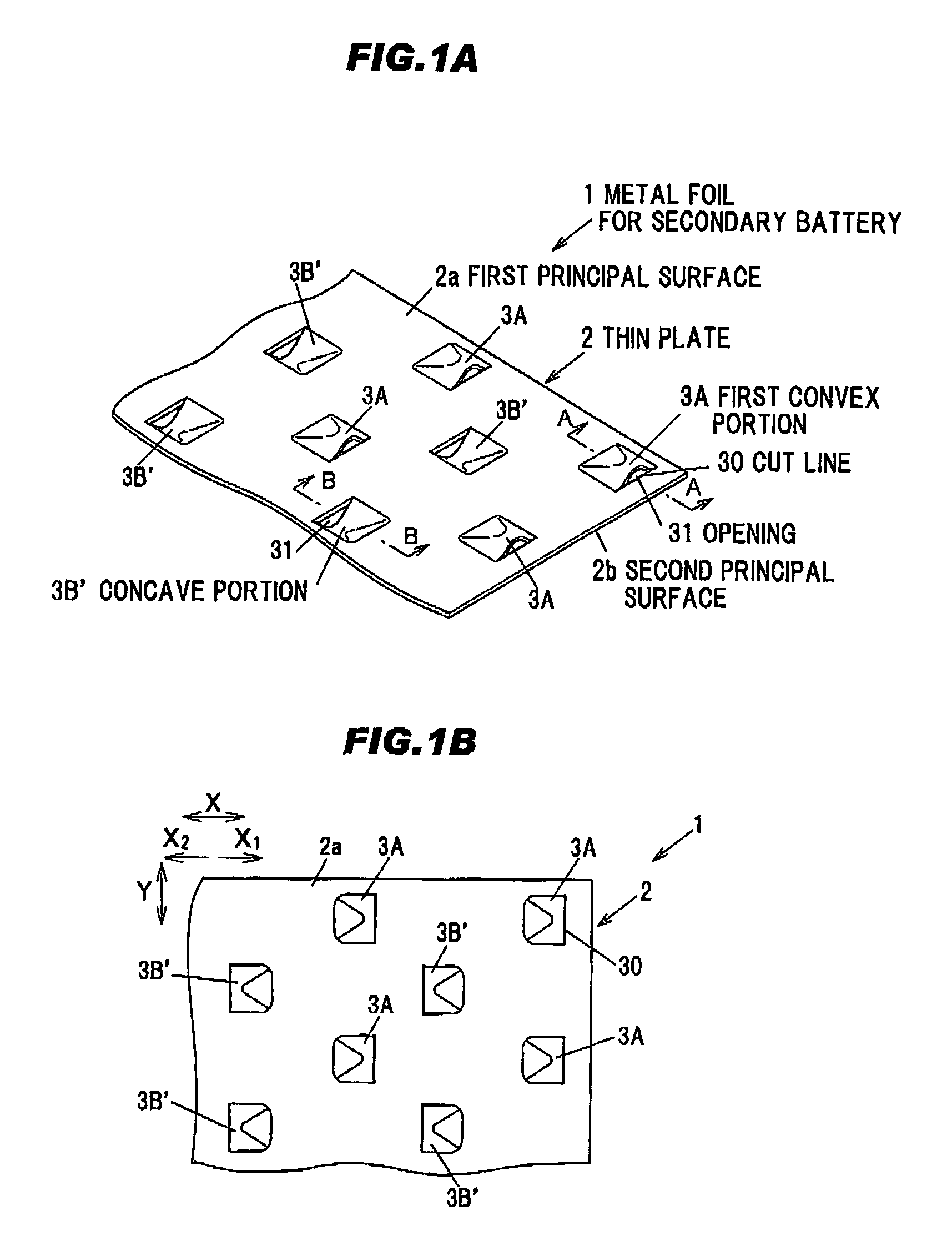 Metal foil for secondary battery and secondary battery