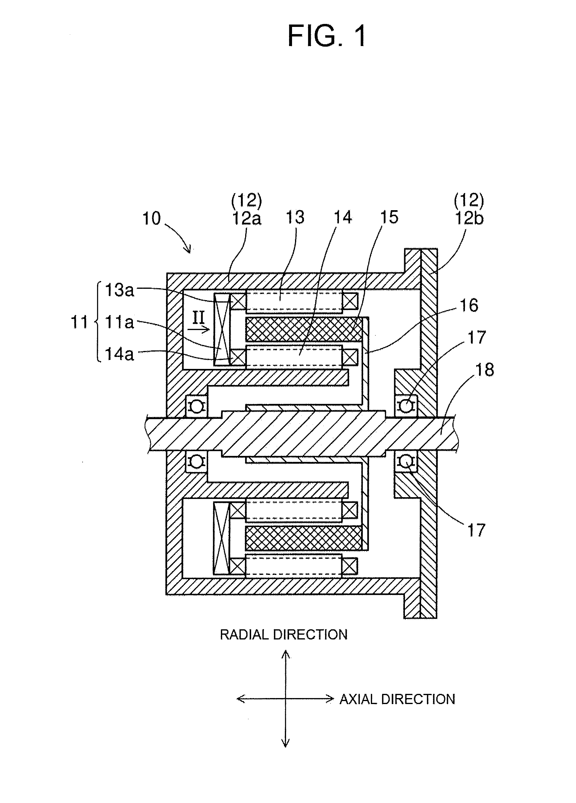 Double-stator rotating electric machine