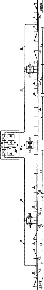 Automatic switching controlling device of two neutral sections for electrified neutral section passing of locomotive