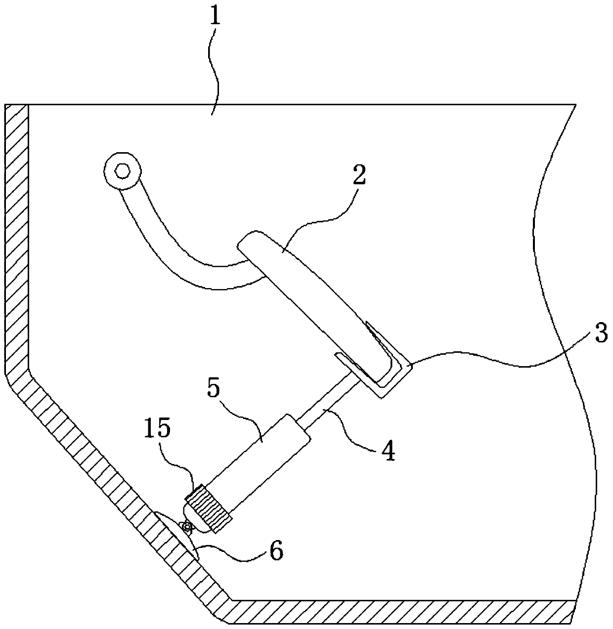 Automobile accelerator mistaken stepping prevention device based on hydraulic transformation