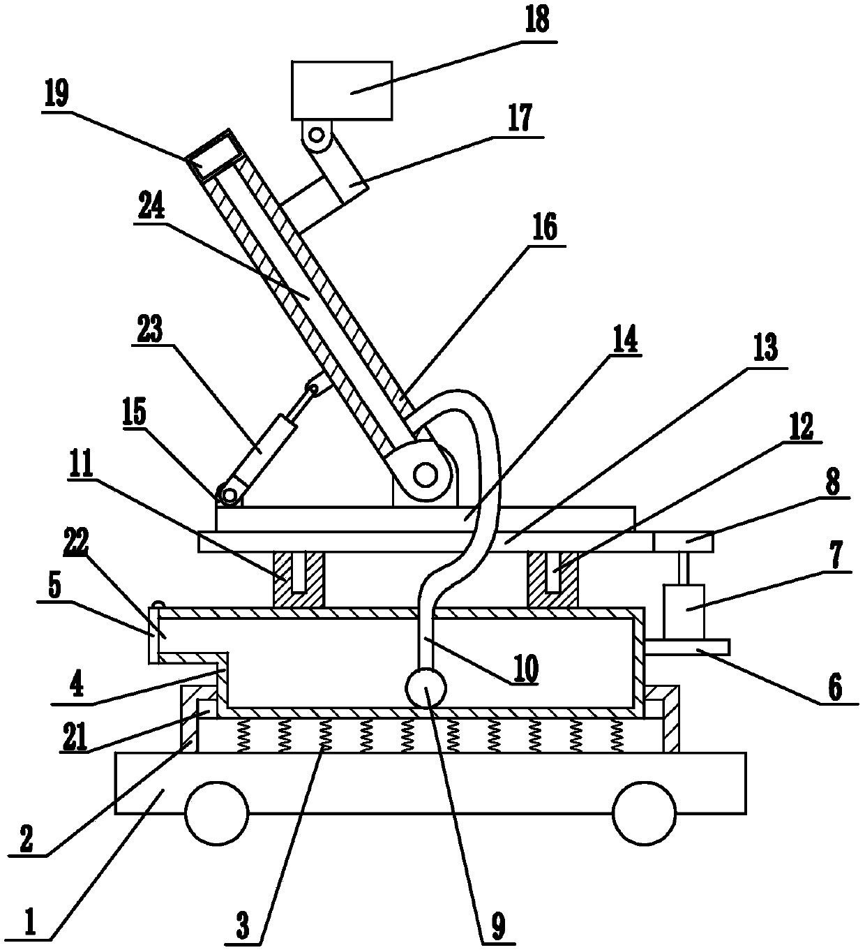 Garden pesticide-spraying device