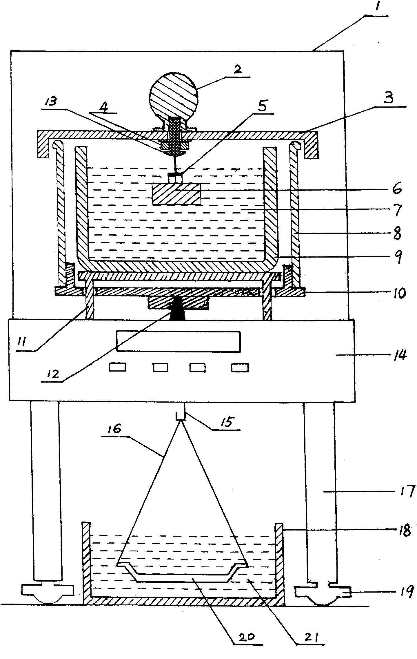 Method and apparatus for rapid measuring of density