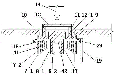Soil mass dry-wet circulating annular shearing instrument capable of measuring humidity