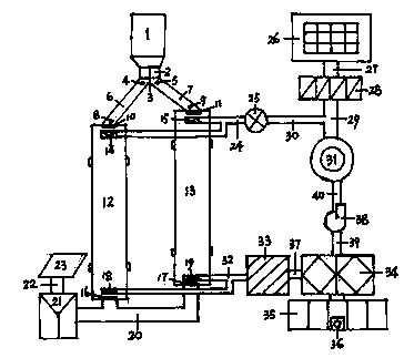 Parallel sludge low-temperature drying system utilizing waste heat of flue gas