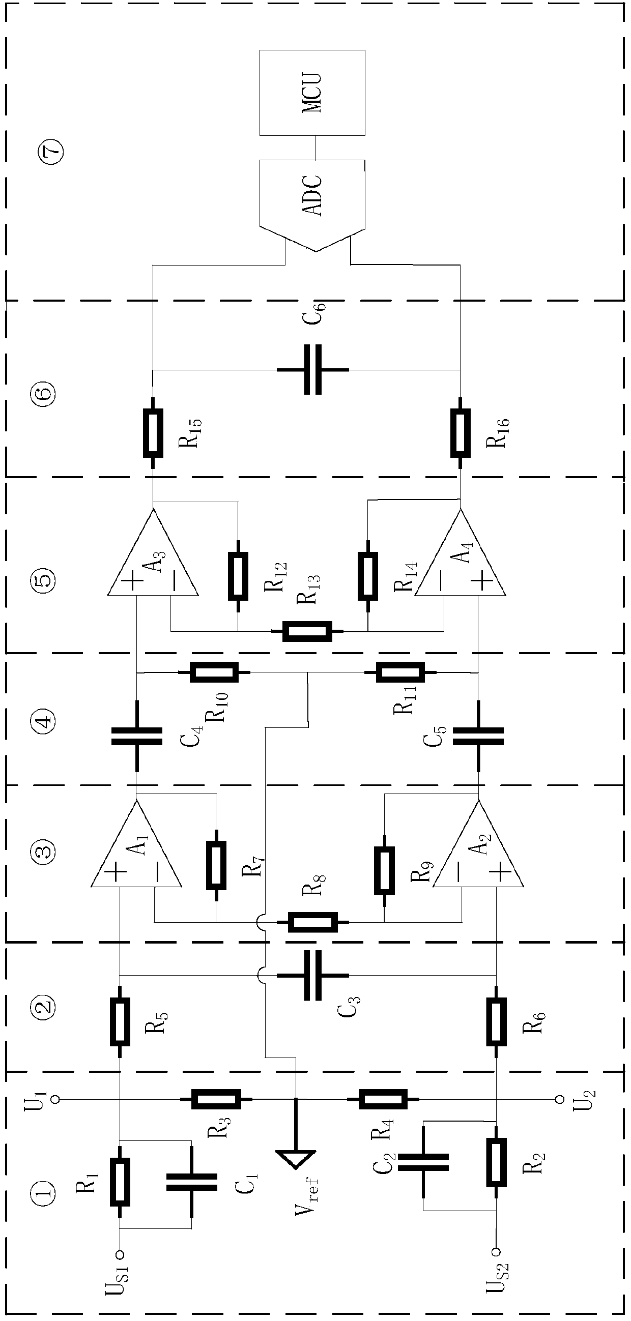 Multi-physiological parameter signal single-channel acquisition amplifier