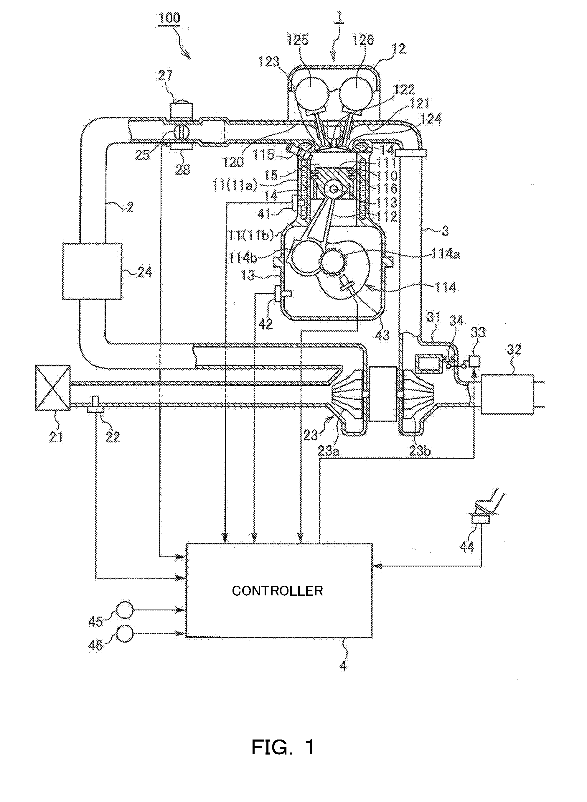 A control device of an internal combustion engine and a control method thereof