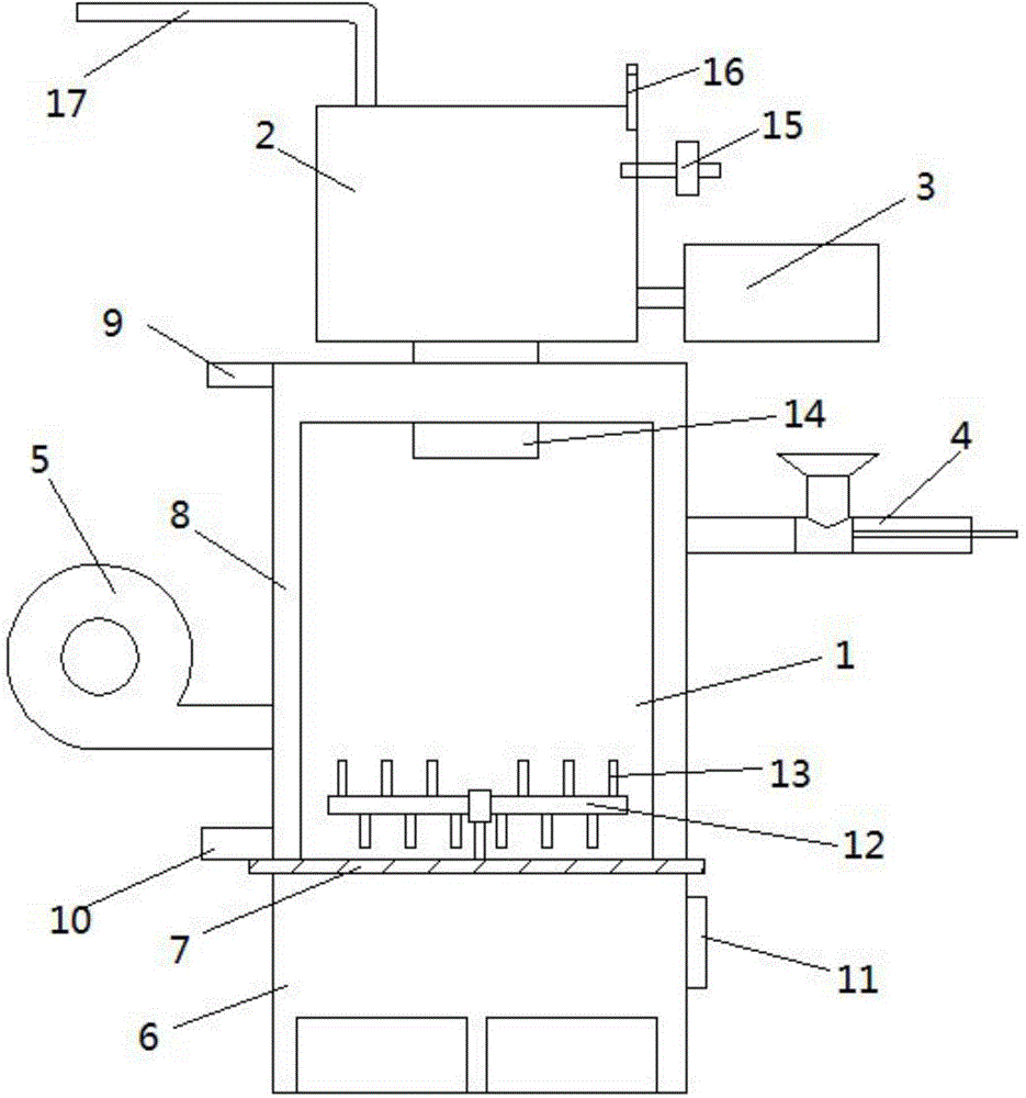 Efficient medical waste processing device and manufacturing method thereof