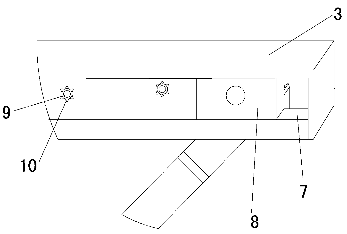 Shutter sunshading device capable of being packed up
