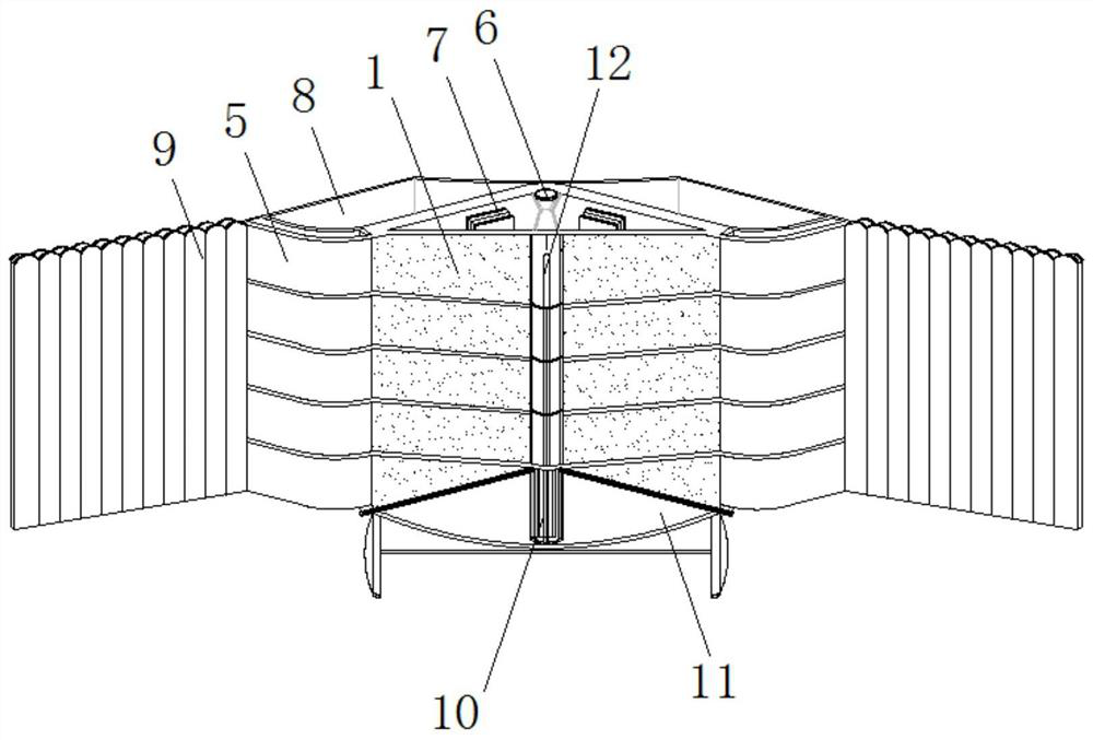 A heating device that automatically increases air humidity as the temperature rises