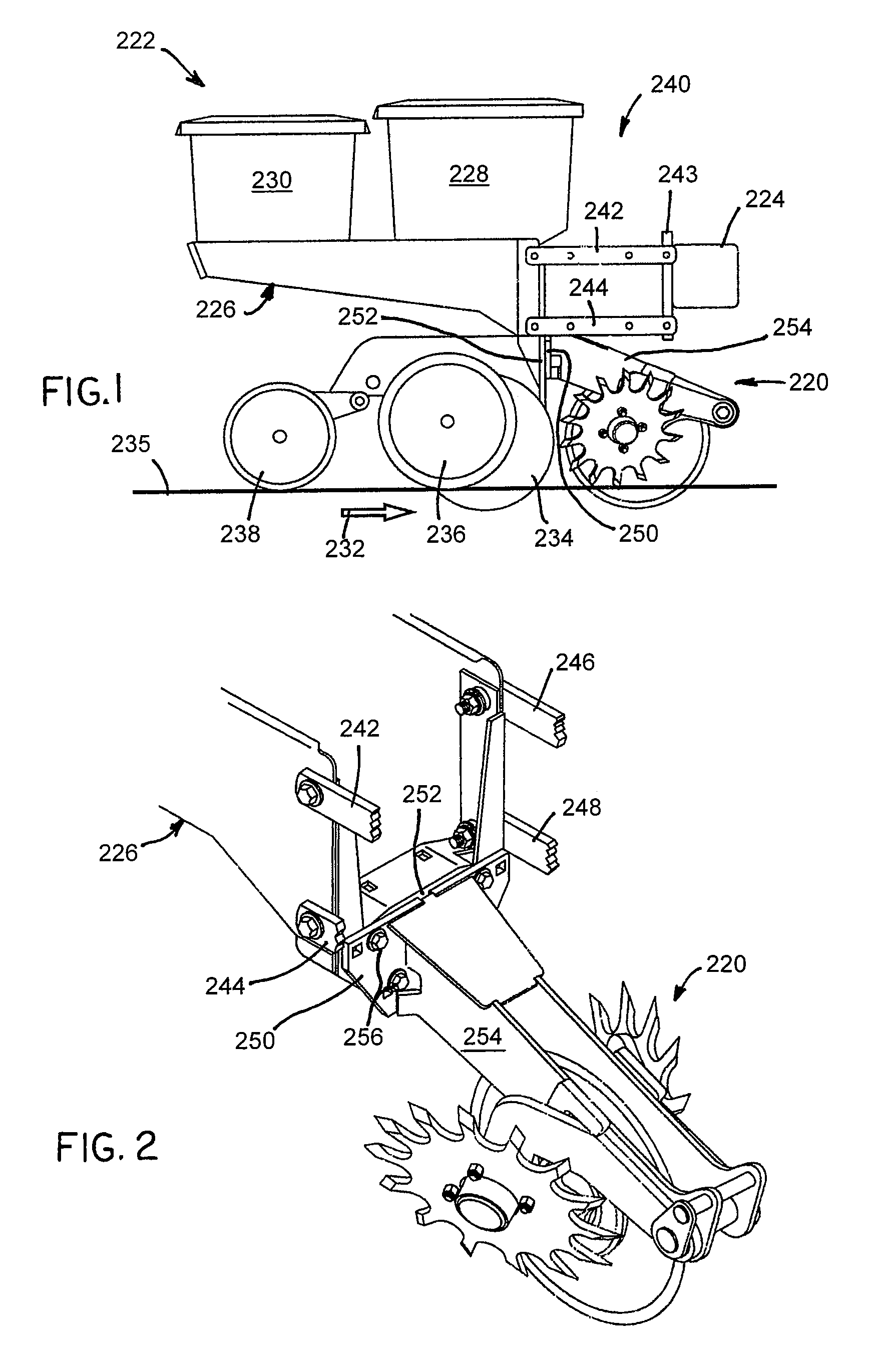 Crop residue clearing device