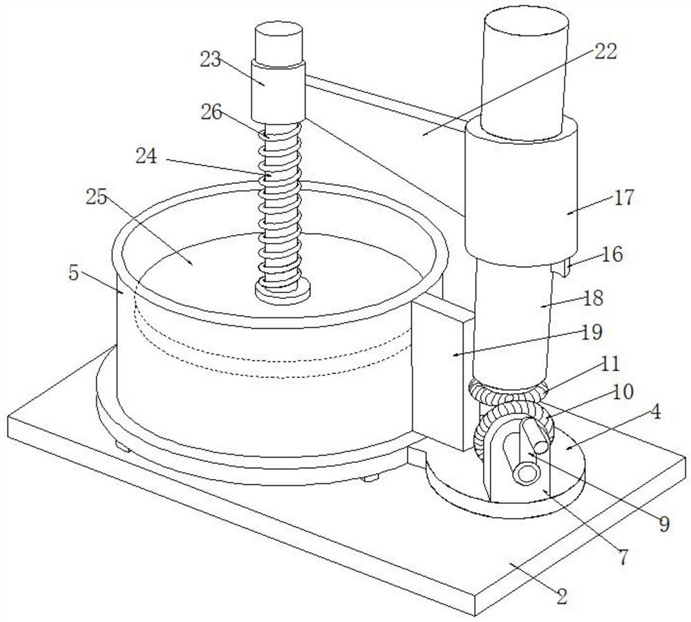 Special-shaped structure type household tofu pressing and forming device