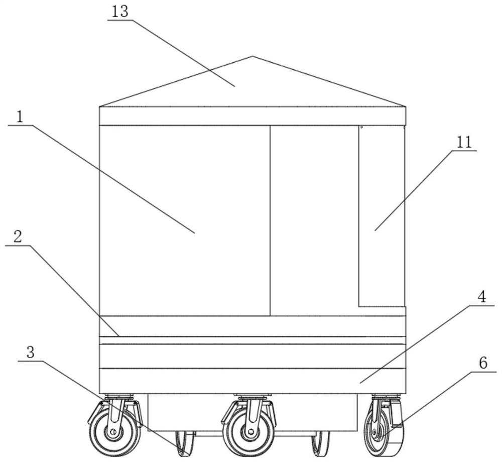 Pivot steering system and small multi-wheel carrying logistics vehicle