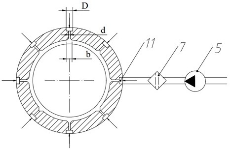 Pump station pump system high-pressure water lubricating device based on rotating speed