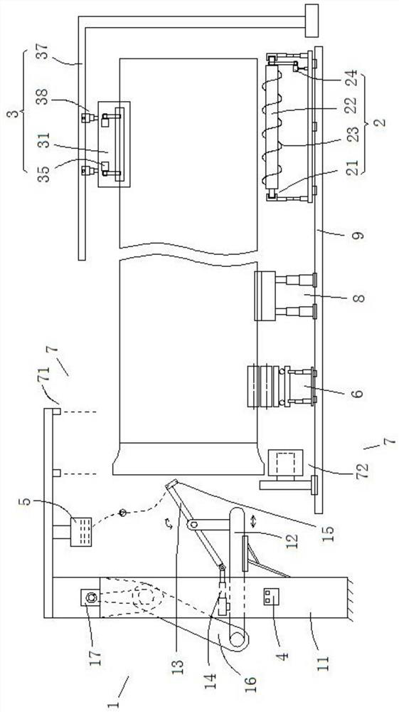 Spraying device for nodular cast iron pipe