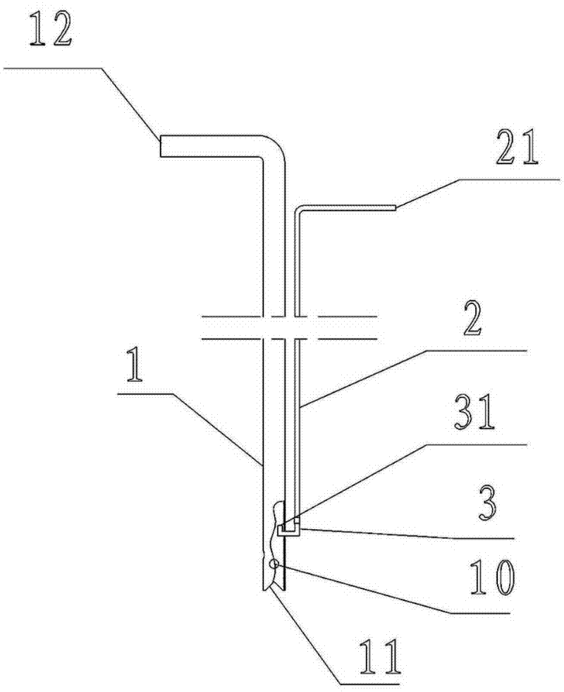 Cleaning method of relief well or piezometric tube