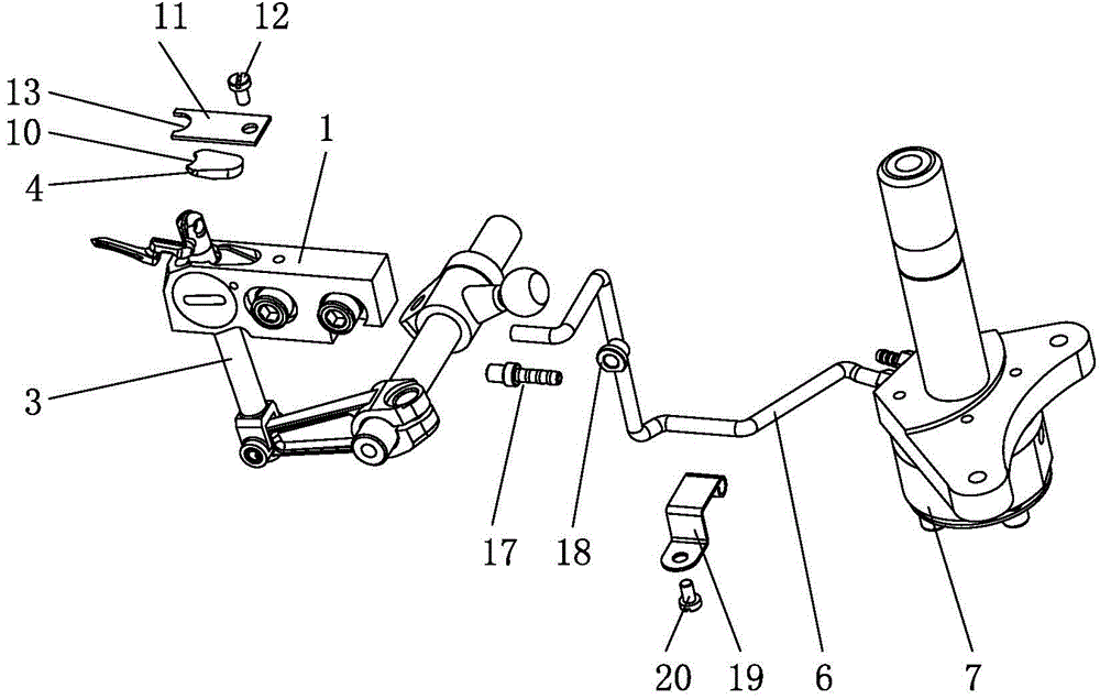 Forced oil return mechanism of upper looper slide bar of sewing machine