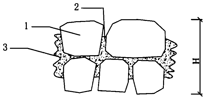 Multi-void imitation stone for ecological dam and manufacturing method thereof