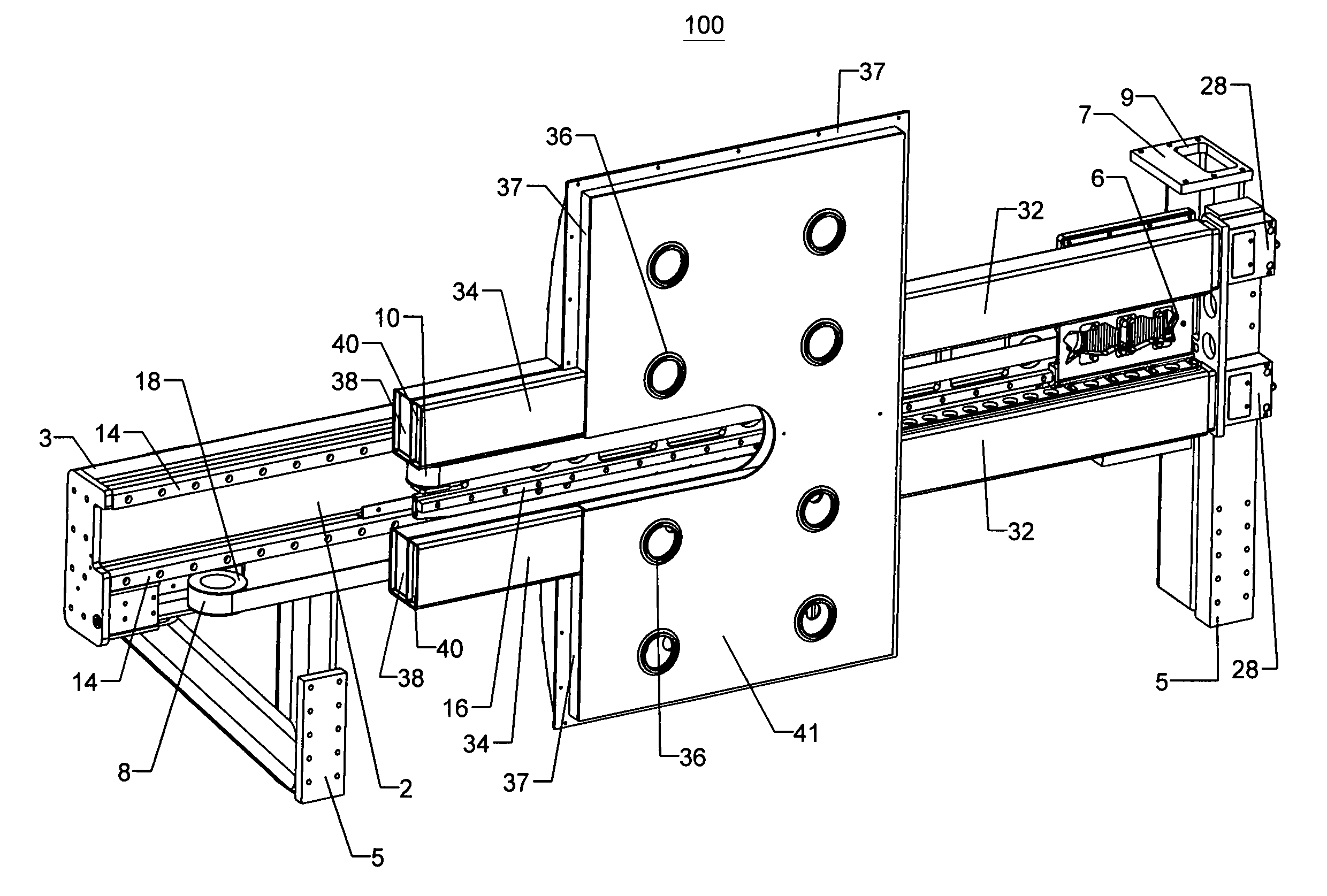 Telescoping article retrieval system with plenum assembly attached to slave belt
