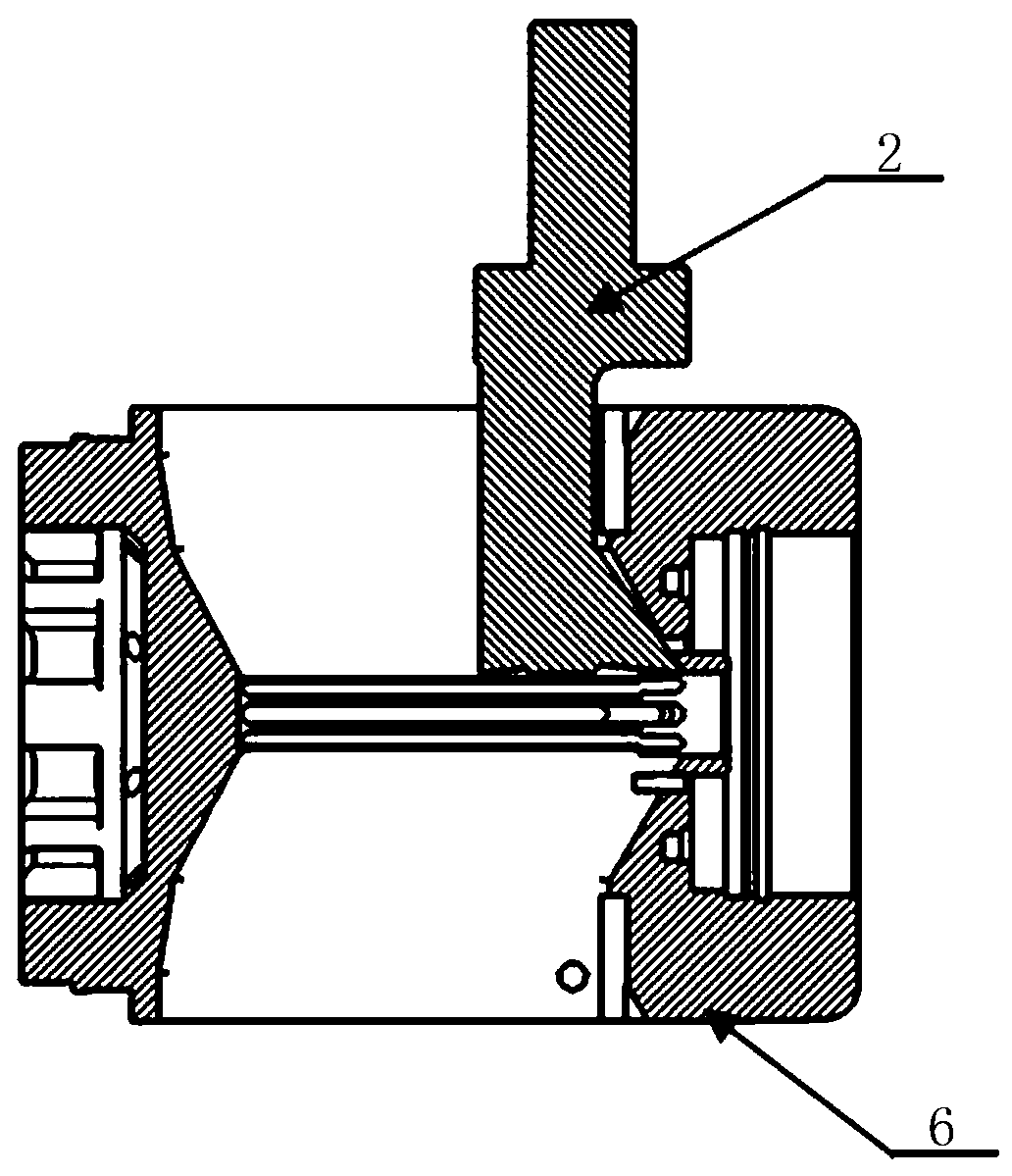 Coaxial double-blade cutter inclined-insertion machining tool and machining method