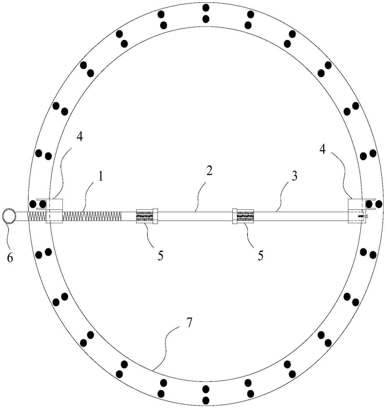 Supporting part of reinforcement cage and application method thereof