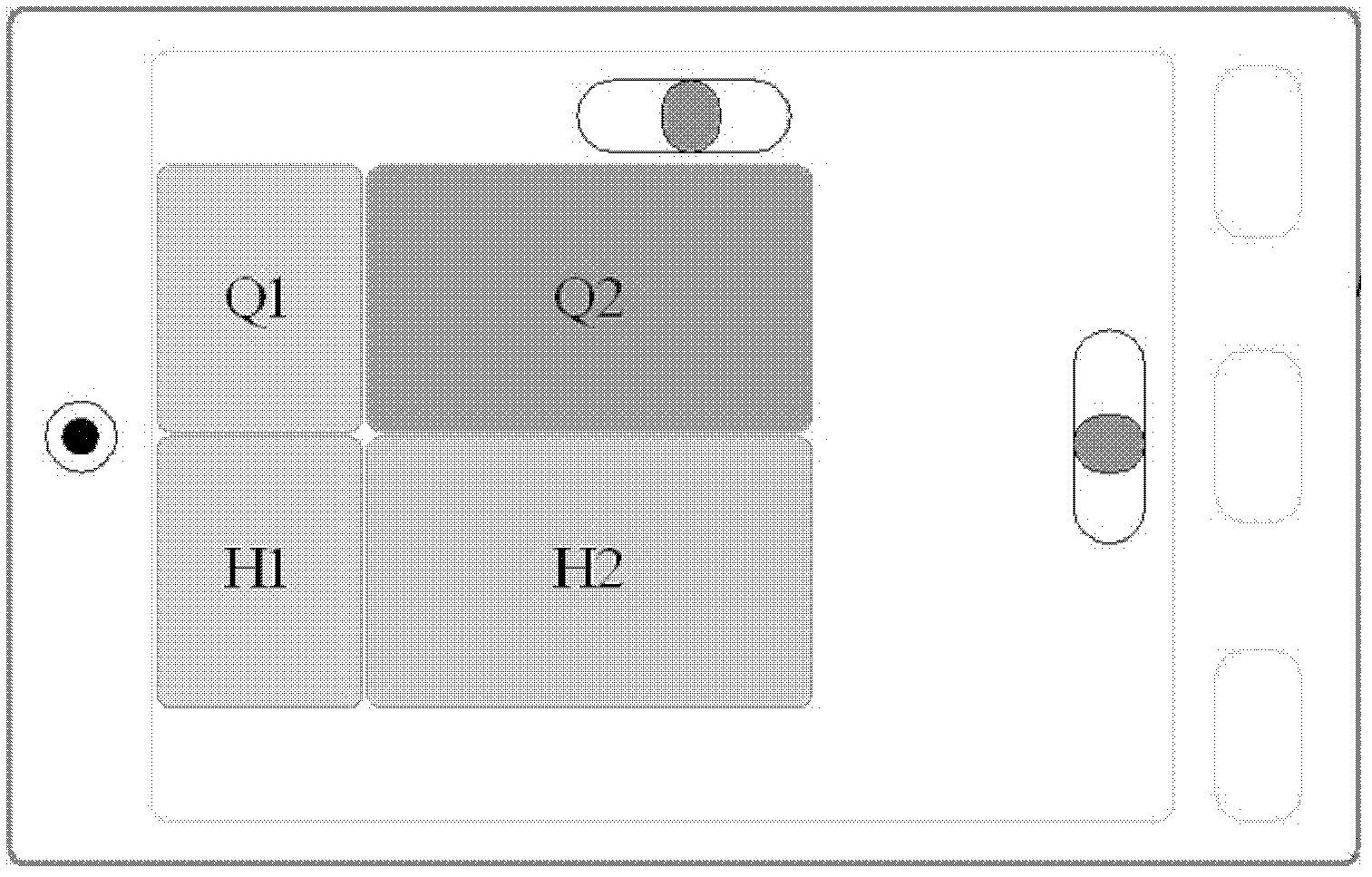 Panoramic picture taking and processing method applied to movable handheld equipment provided with front and back cameras