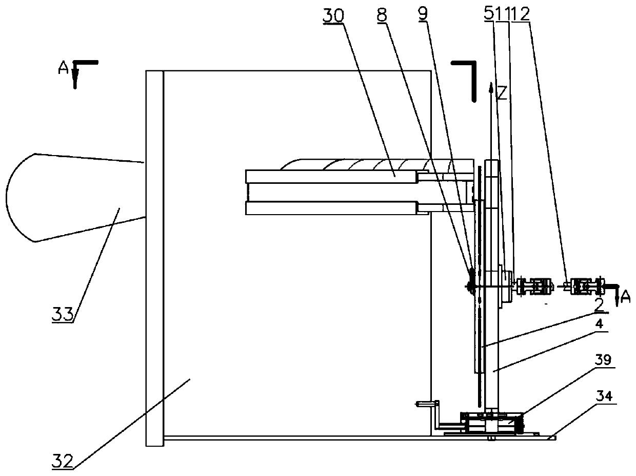 Fan blade lattice tester and method for changing flow inlet angle of fan blade lattice