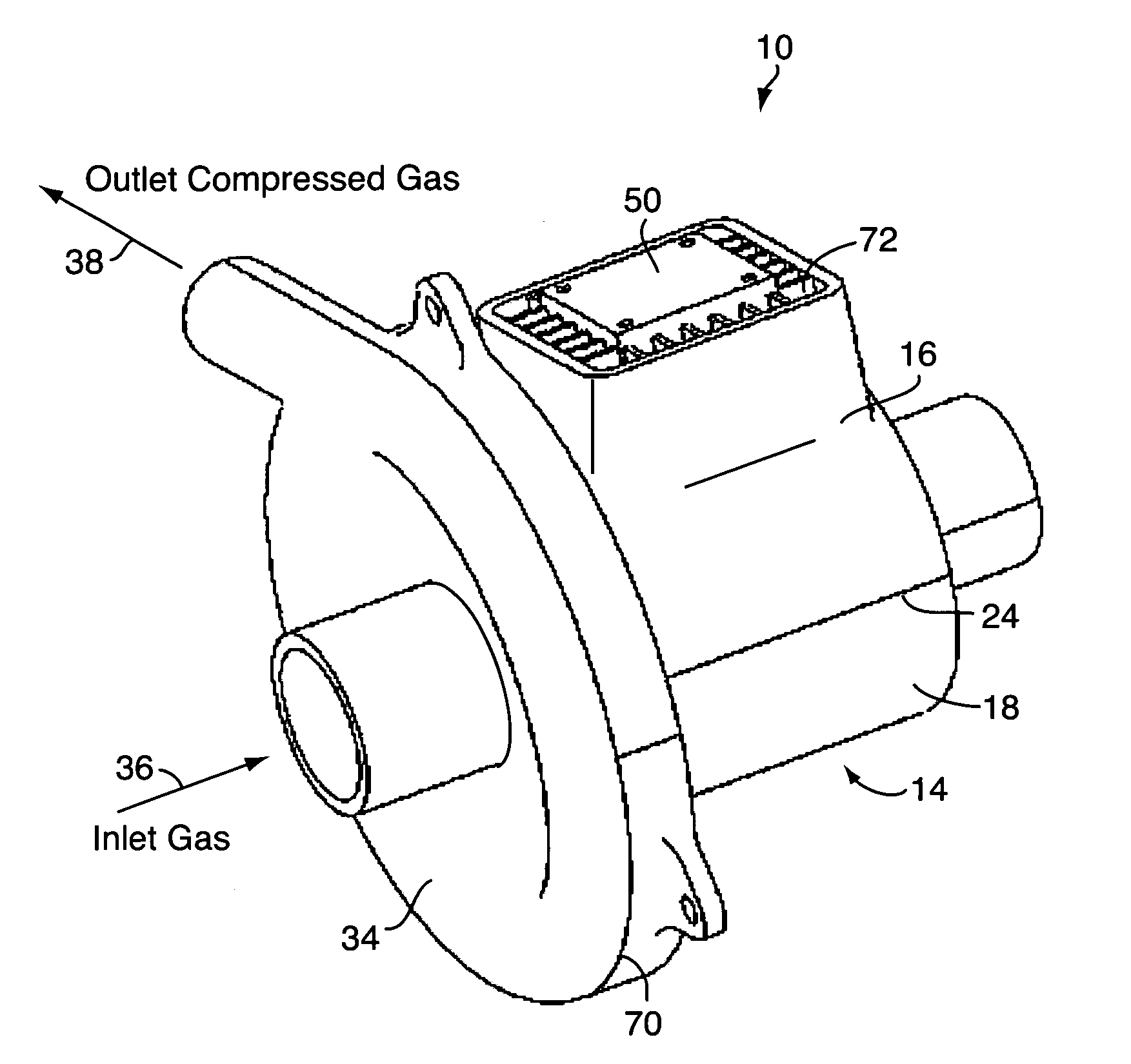 Turbomachine and method for assembly thereof using a split housing design
